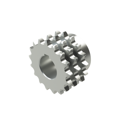 [20700201] PIGNONE TRIPLO Z17 1/2X5/16