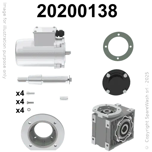 [20200138] MOTORIDUTTORE 0,37KW I:30 42RPM 230-400V 50HZ