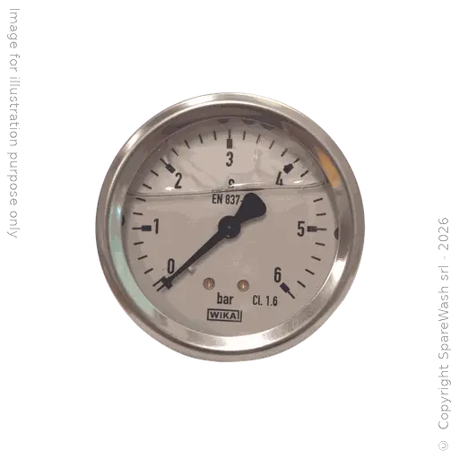 [70700060] MANOMÈTRE À GLYCÉRINE D63 0-6BAR RACCORD ARRIÈRE G1/4