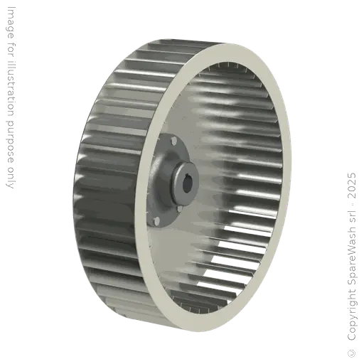 [91000101] LÜFTERRAD LINKS D450 H110 - MOTORWELLE D28