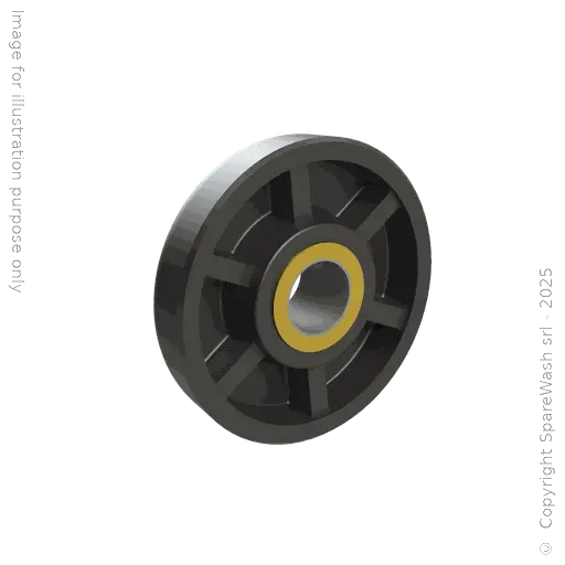 [20400019] RUOTA CARRELLO SPAZZOLA VERTICALE