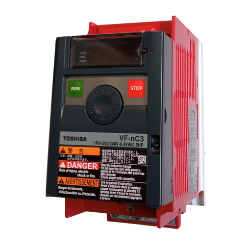 [10200209] VARIATEUR DE VITESSE MONOPHASÉ TOSHIBA 0,37KW 230V