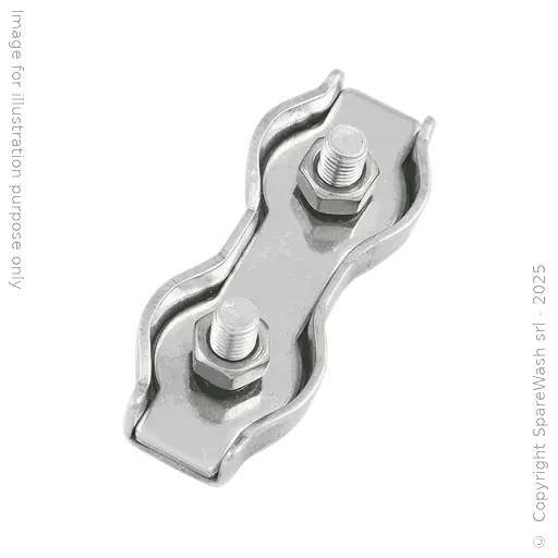 [20600228] MORSETTO DUPLEX INOX PER FUNE D3