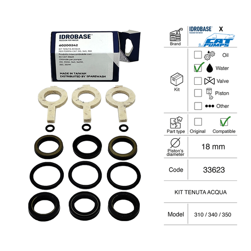 [60200242] WATER SEAL KIT FOR PUMP CAT 310, 340, 350