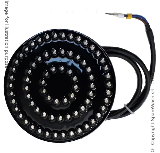 [10900130] LÁMPARA LED D110 AZUL 24VDC + MARCO