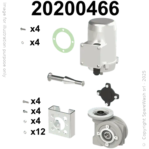 [20200466] GETRIEBEMOTOR F. SB-WAGEN 0,18KW 66RPM