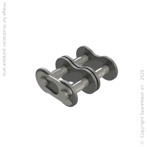 [20700317] GIUNZIONE CATENA DOPPIA (ISO 08 B2) 1/2X5/16 ACCIAIO