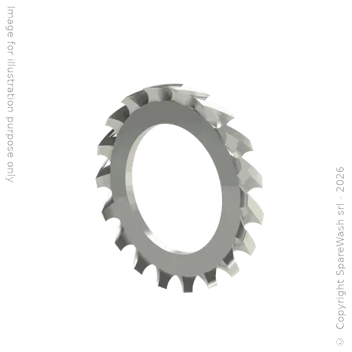 [90401084] RONDELLA DENTELLATA D18 ZINCATO