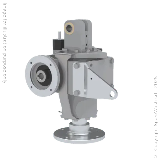 [20101503] WORM GEARBOX CHIARAVALLI CH 06 I:12 P80B14 CUSTOM MADE SHAFT