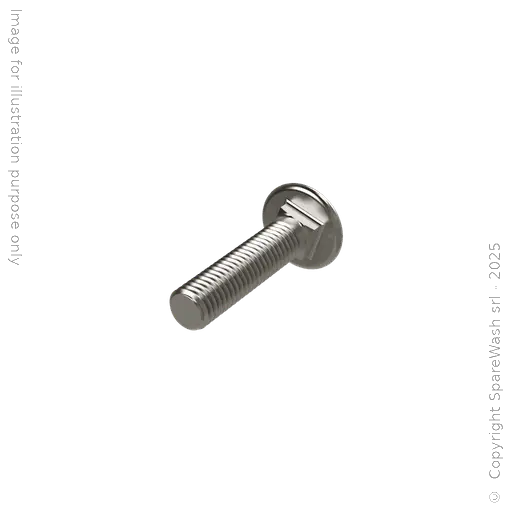 [90401152] ROUND HEAD SQUARE NECK BOLT M8X20 STAINLESS STEEL