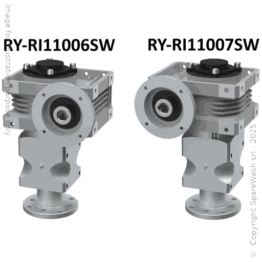 [20101565] WORM GEARBOX CHIARAVALLI CH 06 I:12 P80B14 CUSTOM MADE SHAFT