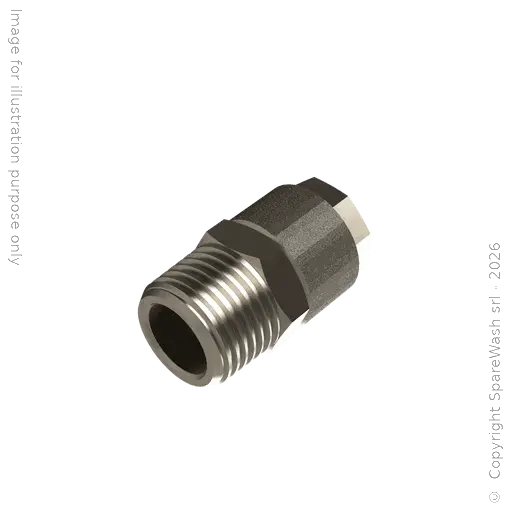 [70500882] RACCORDO CALZAMENTO DIRITTO G3/8 TUBO 8/10