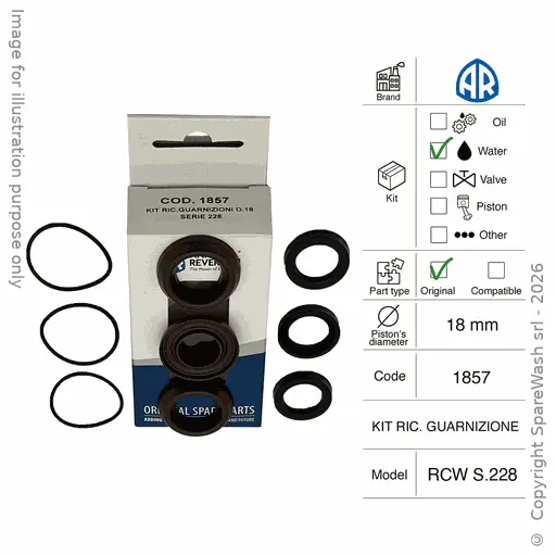[60200495] WASSERDICHTUNGSSATZ ANNOVI REVERBERI [KIT 1857]