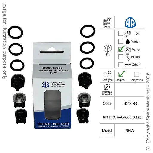 [60200594] KIT DE VÁLVULAS ANNOVI REVERBERI [KIT 42328]