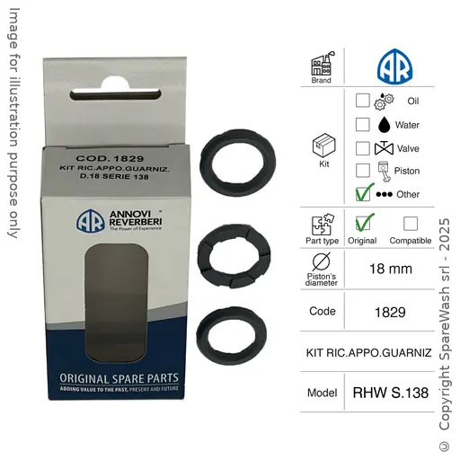 [60200600] KIT ANELLI APPOGGIO ANNOVI REVERBERI [KIT 1829]