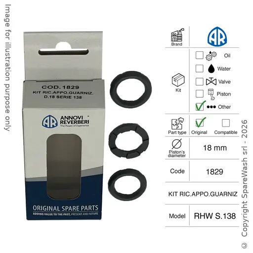 [60200600] KIT ANELLI APPOGGIO ANNOVI REVERBERI [KIT 1829]