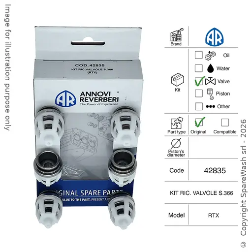 [60200587] KIT VALVOLE ANNOVI REVERBERI [KIT 42835]