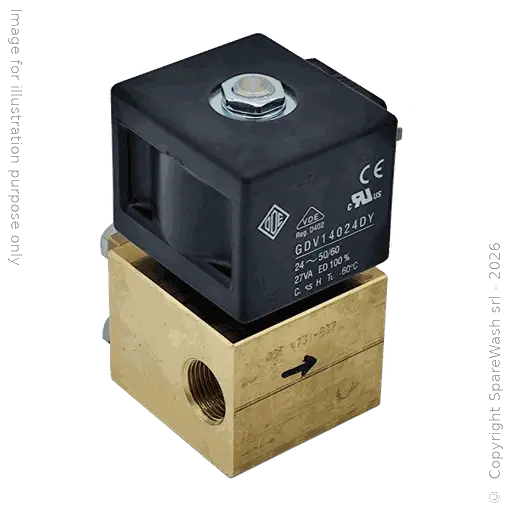 [60400093] ELETTROVALVOLA ALTA PRESSIONE 2/2 G3/8 24VAC PTFE NC 150BAR 