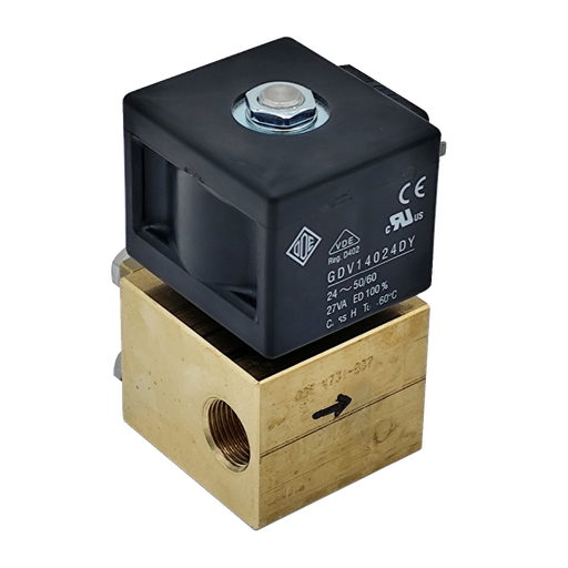 [60400093] ELETTROVALVOLA ALTA PRESSIONE 2/2 G3/8 24VAC PTFE NC 150BAR 