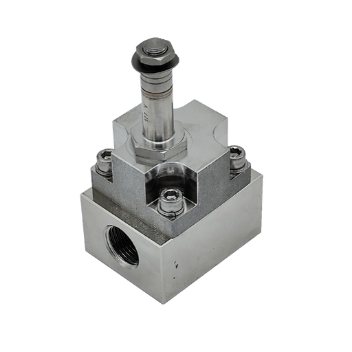 [60400109] ELETTROVALVOLA ALTA PRESSIONE 2/2 G1/2 PBT NC 150BAR INOX