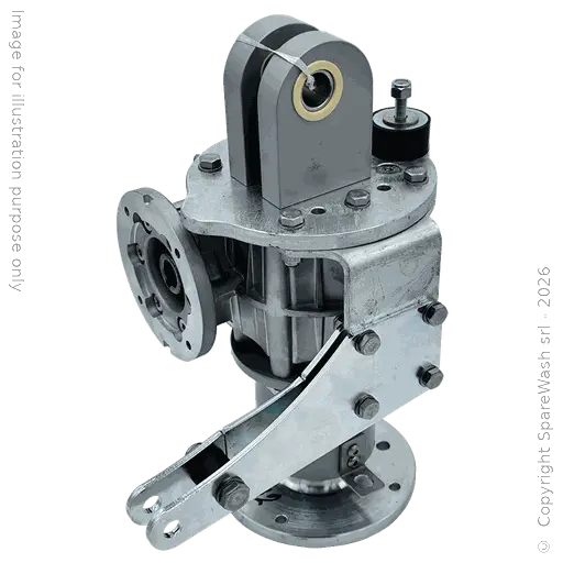 [20101732] WORM GEARBOX TRANSTECNO CWT 050 I:12 P80B14 CUSTOM MADE SHAFT