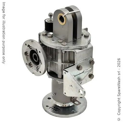 [20101770] WORM GEARBOX TRANSTECNO CWT 050 I:12 P80B14 CUSTOM MADE SHAFT