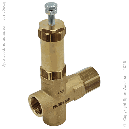 [61100107] VALVOLA BY-PASS 150BAR 200L/M G1 VB 200/150