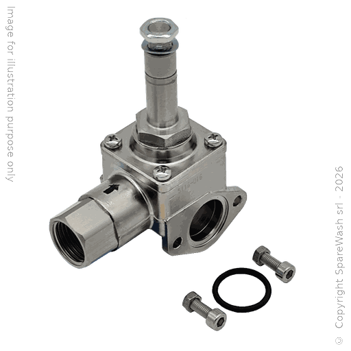 [60300584] MODULAR SOLENOID VALVE 2/2 G1/2 VITON NC NICKEL-PLATED BRASS