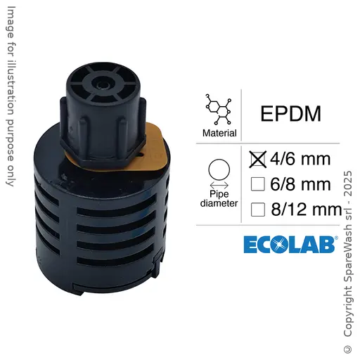 [40300214] BOTTOM VALVE HOSE 4/6 EPDM