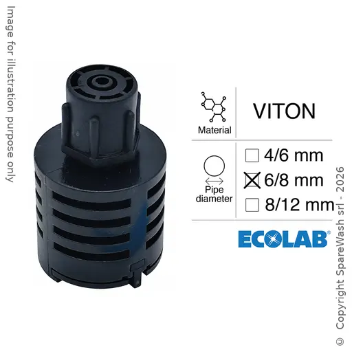 [40300245] SOUPAPE DE PIED TUYAU 6/8 VITON