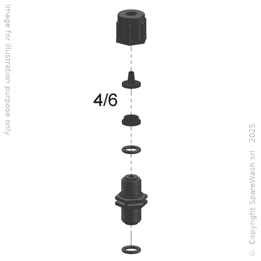 [40300559] SAUG/DRUCKVENTIL G3/8 ROHR 4/6 VITON