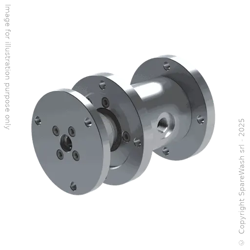 [61400023] STRAIGHT ROTATING SWIVEL JOINT  G3/8M - 2XG1/4F CUSTOM MADE