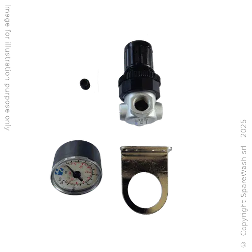 [70400014] PRESSURE REGULATOR 0,5-8,0BAR G1/4 + PRESSURE GAUGE