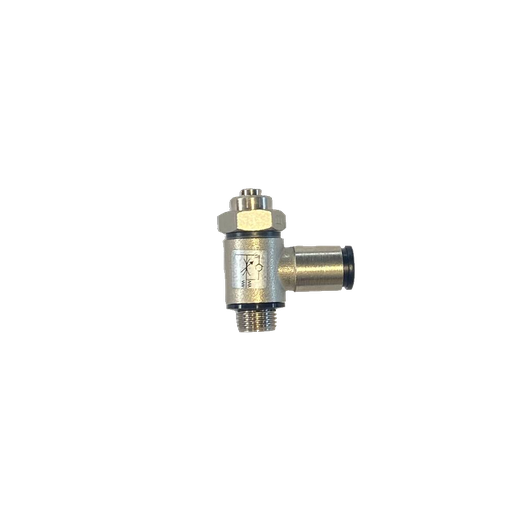 [70500011] REGOLATORE DI FLUSSO PER CILINDRO 90° G1/8 TUBO D6