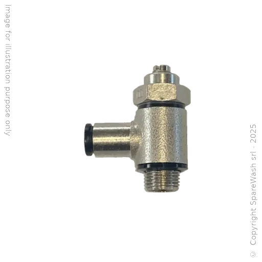 [70500035] REGULADOR DE CAUDAL PARA CILINDRO 90° G1/8 LATIGUILLO D4