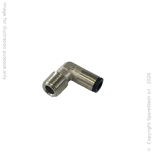 [70500127] RACCORDO FISSO 90° G1/4 TUBO D6