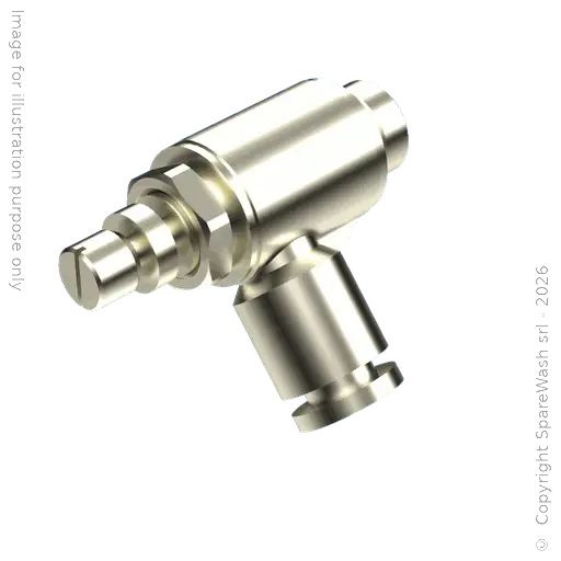 [70500141] REGULADOR DE CAUDAL 90° G1/8 LATIGUILLO D6