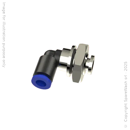 [70500158] PASSWALL CONNECTOR 90° M14X1 HOSE D6