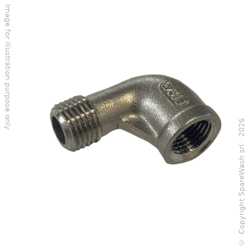 [70500257] RACCORD 90° G1/4M G1/4F ACIER INOXYDABLE