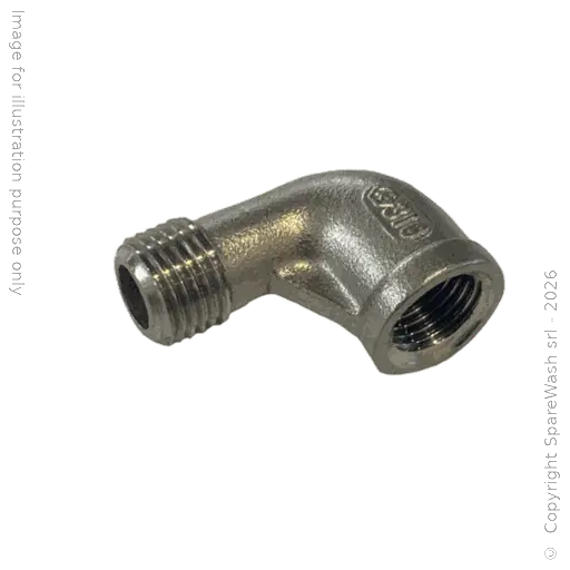 [70500257] RACCORDO 90° G1/4M G1/4F INOX