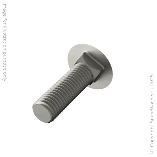 [90400261] ROUND HEAD SQUARE NECK BOLT M10X35 STAINLESS STEEL