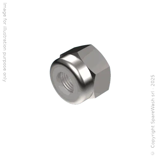 [90400360] SELBSTSICHERND-SECHSKANTMUTTER - HOHE FORM M6 ELDELSTAHL