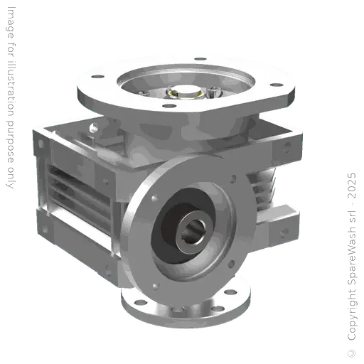 [20100643] WORM GEARBOX CHIARAVALLI CH 06FC I:12 P80B14 CUSTOM MADE SHAFT
