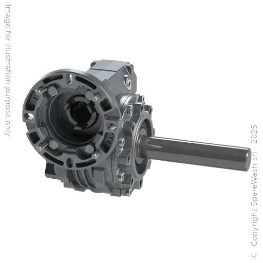 [20100711] WORM GEARBOX VARVEL FRS 50 I:80 P71B14 CUSTOM MADE SHAFT