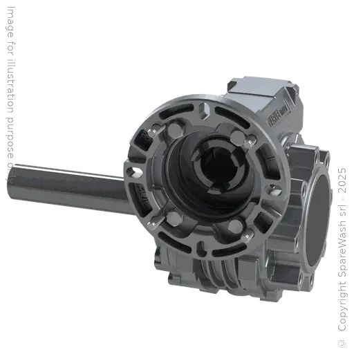 [20100728] WORM GEARBOX VARVEL FRS 50 I:80 P71B14 CUSTOM MADE SHAFT