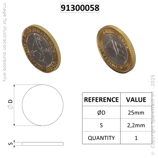 [91300058] TOKEN AE D25 MODEL D