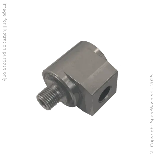 [61400030] GIUNTO GIREVOLE 90° G1/4M - G1/4F ALTA ROTAZIONE