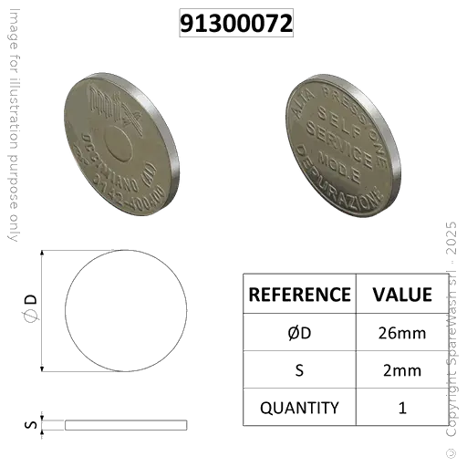 [91300072] TOKEN MIX D26 MODEL E